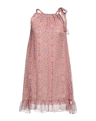 PETER A & CHRONICLES Short dress Antique rose 100% Silk