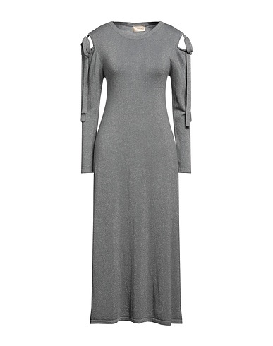 TOY G. Vestito midi Grigio 43% Viscosa, 35% Poliammide, 22% Poliestere