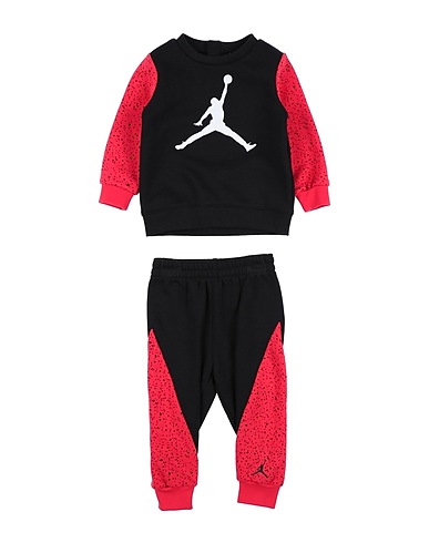 JORDAN Outfits AIR SPECKLE FLC CREW SET
 Black 60% Cotton, 40% Polyester