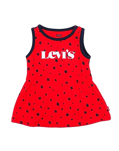 LEVI'S Vestido para bebé  Red 95% Cotton, 5% Elastane
