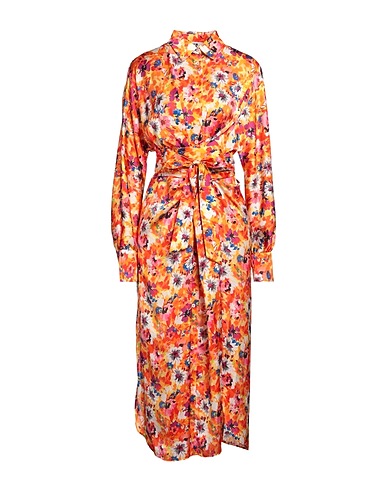 MSGM Midi dress Orange 100% Polyester