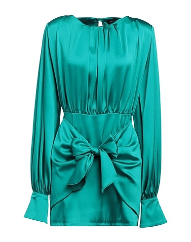 ACTUALEE Vestito corto Verde smeraldo 100% Poliestere