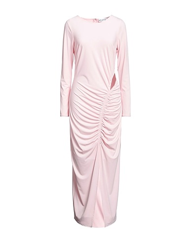 SELF-PORTRAIT Long dress Pink 85% Polyester, 15% Elastane