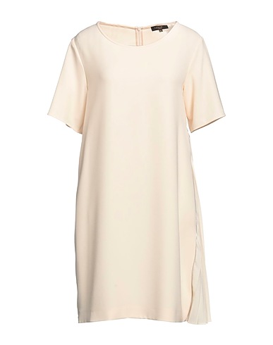 ANTONELLI Short dress Beige 94% Polyester, 6% Elastane