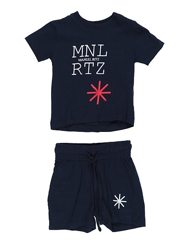 MANUEL RITZ Outfits Midnight blue 100% Cotton