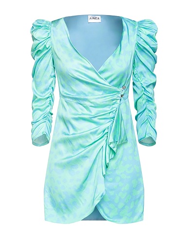 AINEA Shirt dress Sky blue 97% Viscose, 3% Elastane