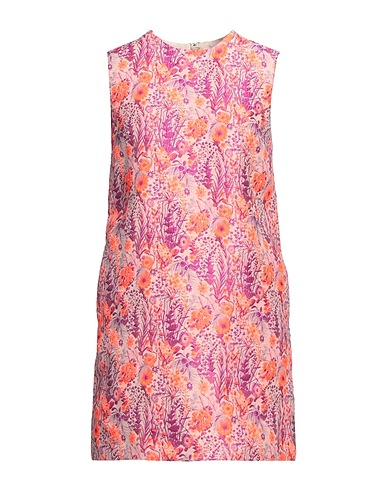 MSGM Short dress Purple 78% Polyester, 22% Cotton