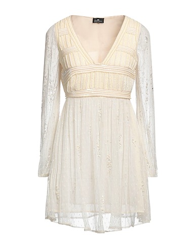 ELISABETTA FRANCHI Short dress Ivory 100% Polyamide