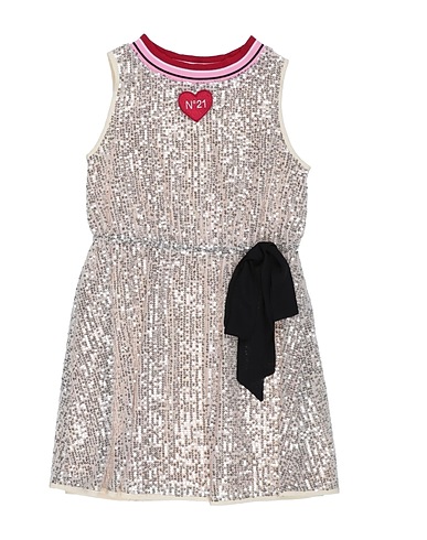N°21 Vestito Beige 97% Poliestere, 3% Elastan, Cotone, Rayon