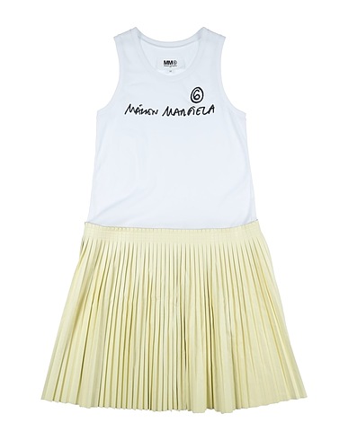 MM6 MAISON MARGIELA Dress White 100% Cotton, Viscose, Polyurethane
