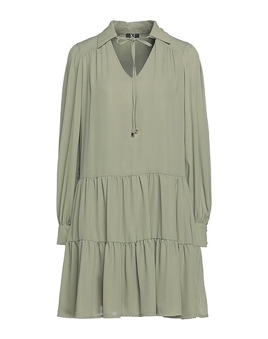 XT STUDIO Short dress Military green 100% Polyester