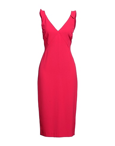 SOALLURE Midi dress Fuchsia 95% Polyester, 5% Elastane