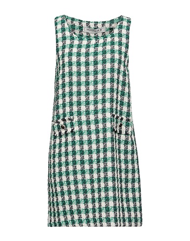 SHIRTAPORTER Vestito corto Verde 65% Cotone, 30% Poliestere, 5% Altre Fibre