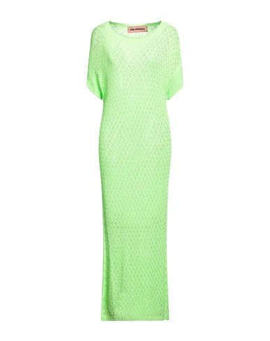 PINK MEMORIES Robe longue Vert lime 83% Viscose, 17% Polyamide