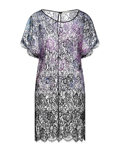 ANGELO MARANI Short dress Purple 55% Polyamide, 45% Wool