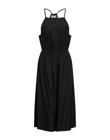 AGLINI Midi dress Black 89% Viscose, 11% Polyamide