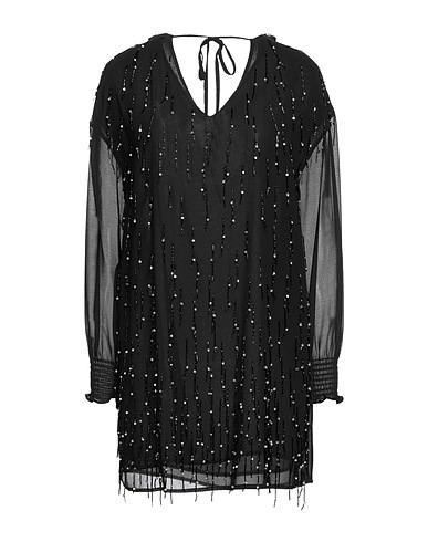 OTTOD'AME Short dress Black 100% Polyester