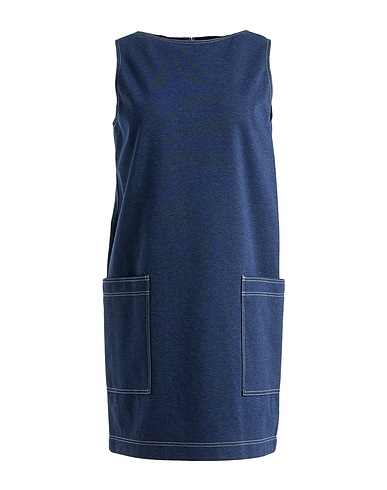 THEORY Shirt dress Blue 64% Cotton, 31% Polyamide, 5% Elastane