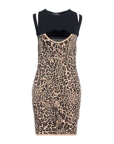 GAëLLE Paris Short dress Black 78% Viscose, 18% Polyester, 4% Polyamide