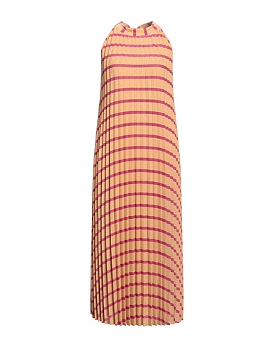 KAOS Vestito midi Sabbia 25% Poliestere metallizzato, 25% Poliammide, 25% Cotone, 20% Poliestere, 5% Elastan