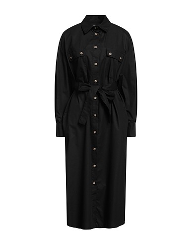MANUEL RITZ Midi dress Black 100% Cotton