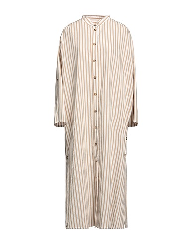 MANUEL RITZ Midi dress Beige 88% Viscose, 12% Polyester