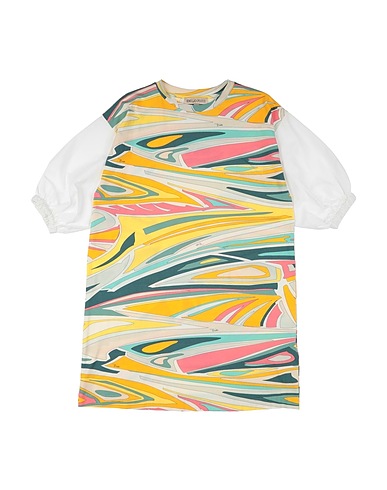 PUCCI Dress Yellow 94% Cotton, 6% Elastane