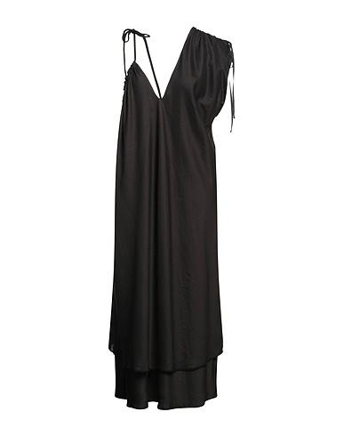 ISABEL BENENATO Midi dress Black 100% Cotton
