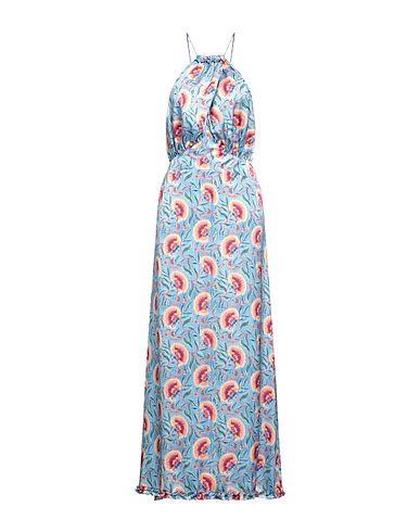 RABANNE Langes Kleid Azurblau 100% Polyester