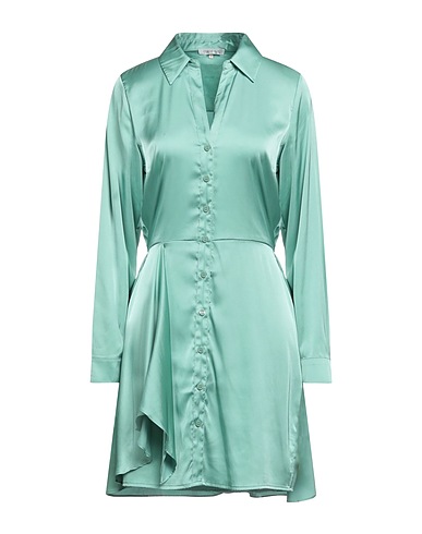 GUESS Shirt dress Sage green 100% Polyester