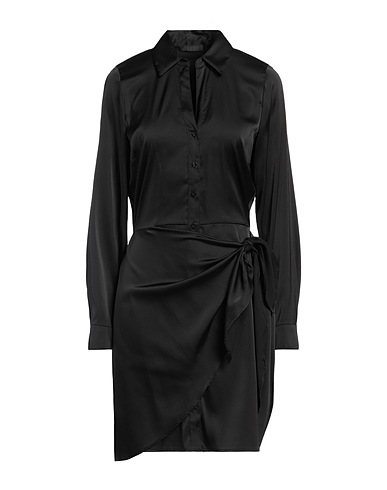 GUESS Shirt dress Black 100% Polyester