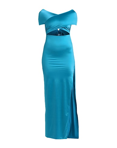 FEMINISTA Long dress Deep teal 78% Polyamide, 22% Elastane