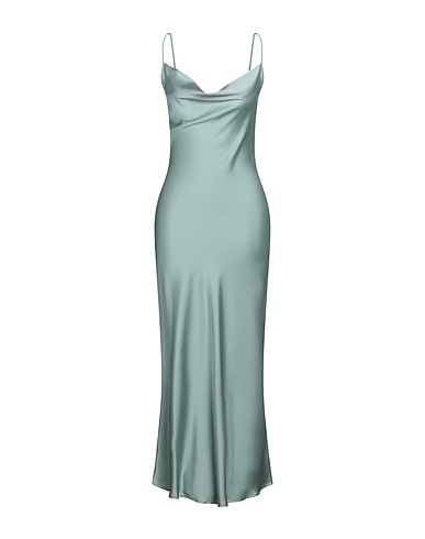 GUESS Long dress Sage green 100% Polyester