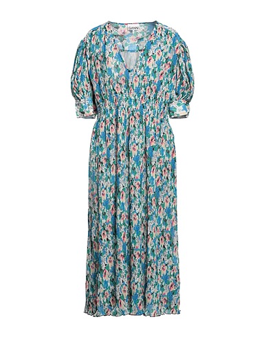 GANNI Midi dress Green 100% Recycled polyester