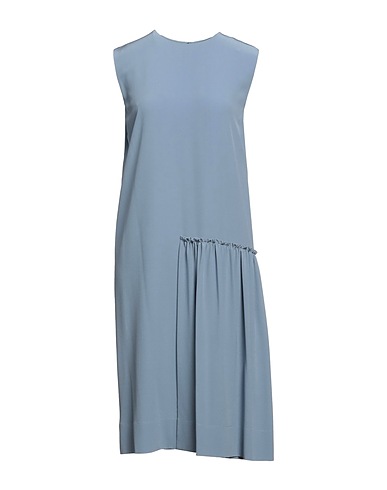 FERRAGAMO Vestito in Seta Celeste 100% Seta
