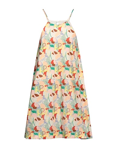 MANUEL RITZ Midi dress Beige 100% Linen