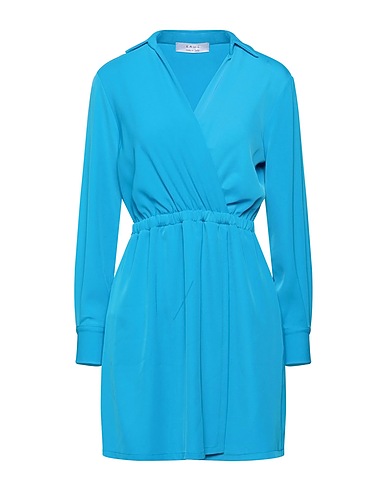 KAOS Robe courte Bleu d'azur 95% Polyester, 5% Élasthanne