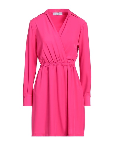 KAOS Short dress Fuchsia 95% Polyester, 5% Elastane