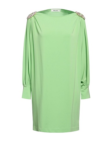 CIRCUS HOTEL Short dress Light green 72% Viscose, 22% Polyamide, 6% Elastane