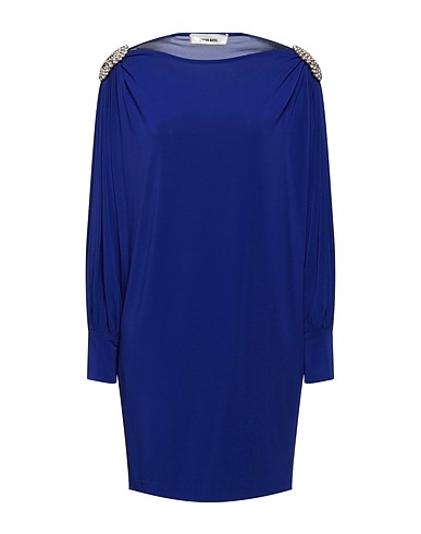 CIRCUS HOTEL Short dress Blue 72% Viscose, 22% Polyamide, 6% Elastane