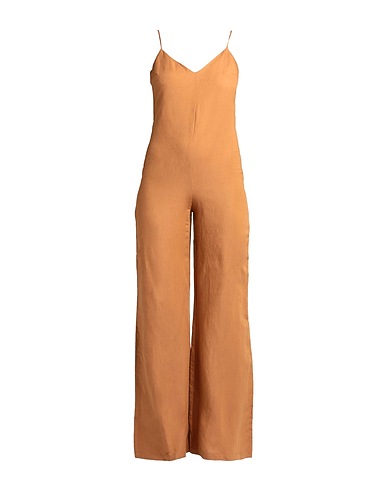 PATRIZIA PEPE Jumpsuits and Dungarees Camel 51% Linen, 49% Viscose