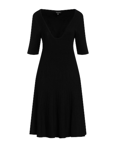 GUESS Vestito corto Nero 89% Viscosa EcoVero™, 10% Nylon, 1% Elastan