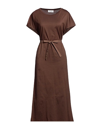 MEIMEIJ Midi dress Brown 100% Cotton