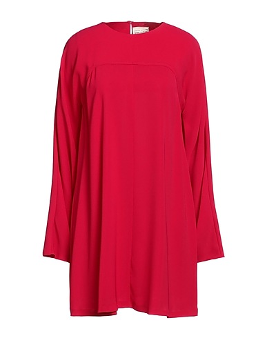 SEMICOUTURE Vestito corto Fucsia 59% Triacetato, 41% Poliestere