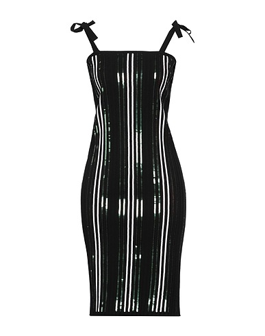 DONDUP Κοντό φόρεμα Μαύρο 70% Βισκόζη, 30% Πολυεστέρας