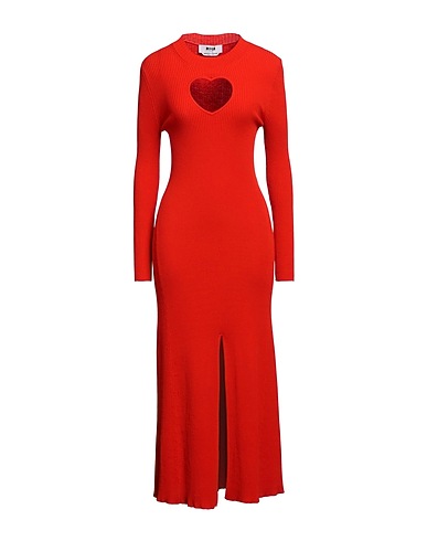 MSGM Vestito lungo Ruggine 70% Viscosa, 30% Poliestere