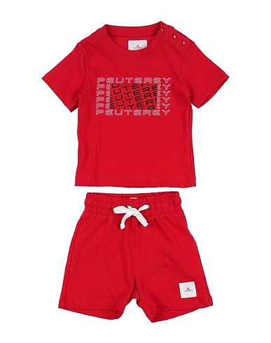PEUTEREY Baby co-ord Red 100% Cotton