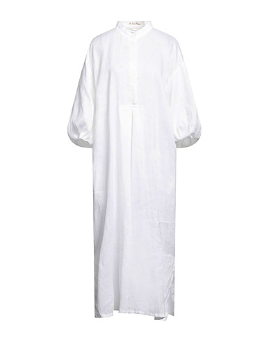 LE SARTE PETTEGOLE Hemdkleid Weiß 100% Leinen