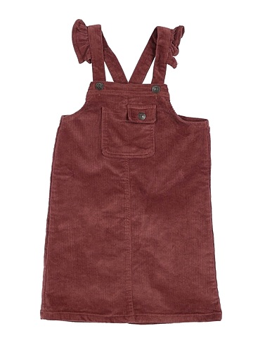 KIDS ONLY Vestito Marrone 98% Cotone, 2% Elastan
