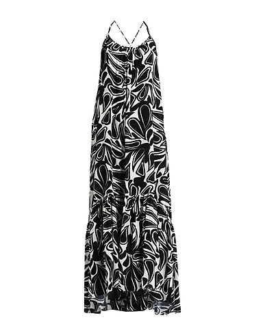 MEIMEIJ Long dress Black 100% Viscose